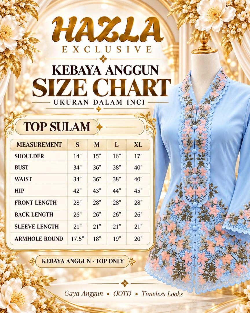 KEBAYA ANGGUN by HAZLA EXCLUSIVE